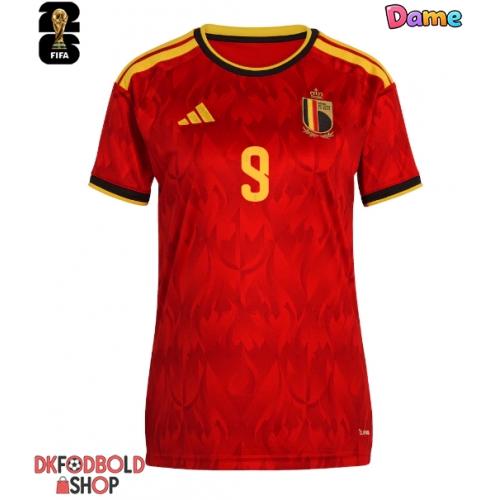 Belgien Romelu Lukaku #9 Hjemmebanetrøje Dame VM 2026 Kort ærmer